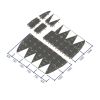 Dimensions ralentisseur coussin berlinois LED solaires réfléchissant
