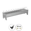Photo : Mangeoire lineaire poule en métal