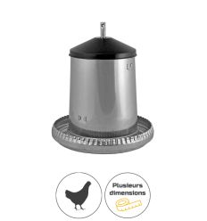 Mangeoire galva pour poules 5 kg