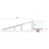 Dimensions bordure alu pour dalle et caillebotis anti fatigue