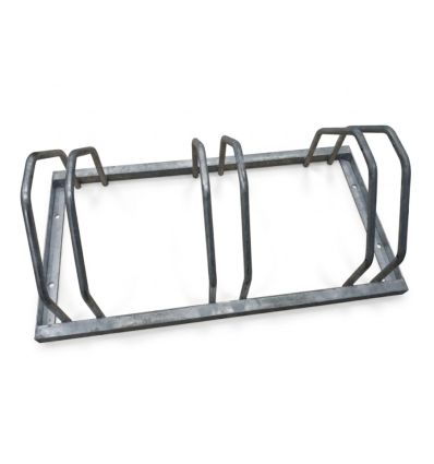 Rack à vélo 3 ou 5 places éco en acier galva Rack à vélo 3 ou 5 places éco en acier galva