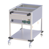 Chariot bain marie à 2 cuves séparées