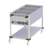Chariot bain marie avec 3 cuves