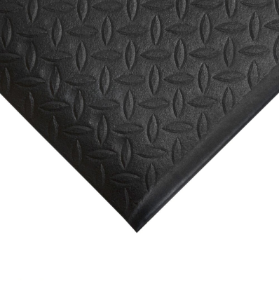 Tapis mousse diamant noir