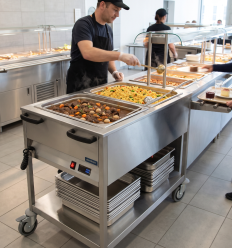 Mise en scène chariot bain marie 2X1/1 GN