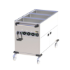chariot bain marie réserve chaude 3 cuves