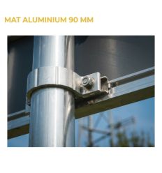 Mise en situation du Mât en aluminium de 90 mm de diamètre