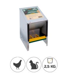 Distributeur de graines pour les poules