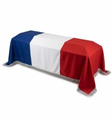 Drap mortuaire avec frange