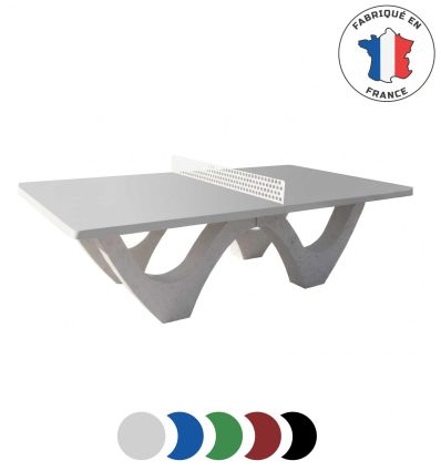 Table de ping pong gris béton pour extérieur