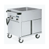 Chariot bain marie 3 bacs et réserve chaude