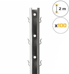 Piquet vigne galvanisé​ intermédiaire (lot de 100)