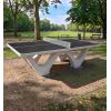 Mise en situation table de ping pong anthracite pour extérieur