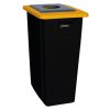 Corbeille de tri sélectif coloris jaune avec insert rond