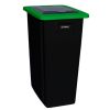 Corbeille de tri sélectif coloris vert avec insert trappe