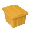 Bac à Sel ou Sable Standard Jaune en position fermée - Contenance 50 L