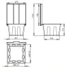 Dimensions bac à sel 50 L