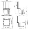 Dimensions bac à sel 200 L