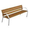 Banc Public extérieur en Bois et Fonte de 180 cm