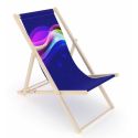 Photo : Transat publicitaire bois ou aluminium personnalisable Standard - Bois de hêtre massif