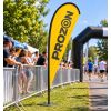 Oriflamme personnalisée événement sportif