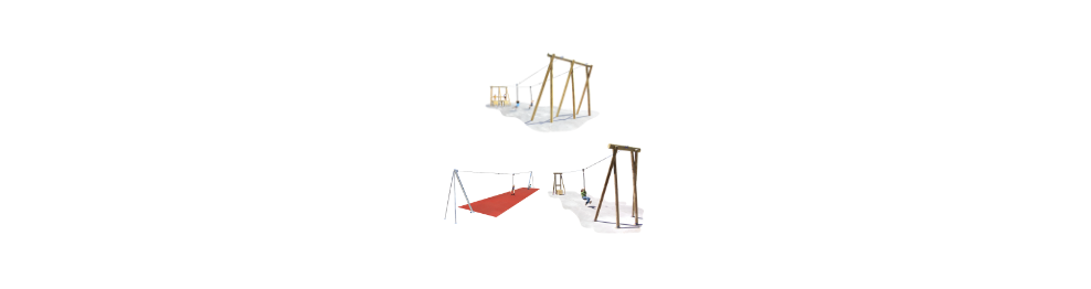 Aire de jeux tyrolienne