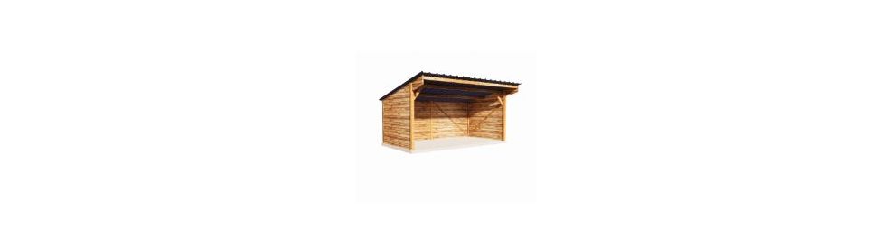 Abris pour chevaux en bois