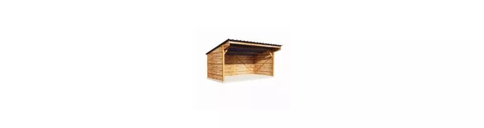 Abris pour chevaux en bois