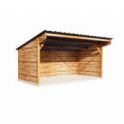 Abris pour chevaux en bois