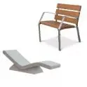 Fauteuil et chaise longue