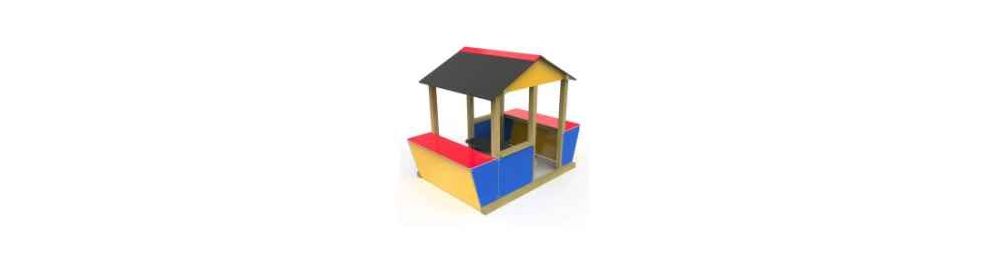 Cabane pour aire de jeux