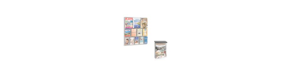 Présentoir à brochures mural