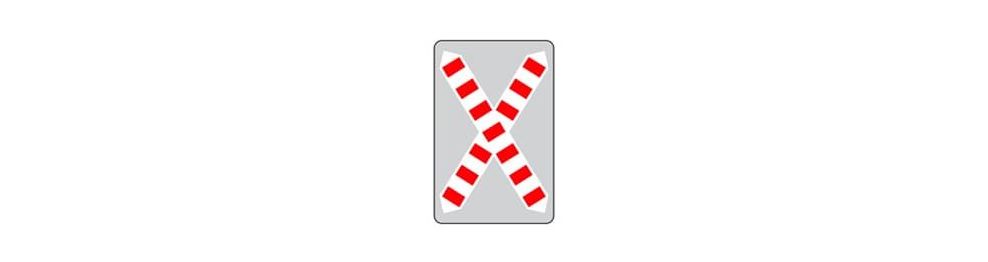 Panneaux de type G (passages à niveaux, voies ferrées)