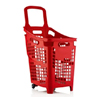 panier de magasin rouge