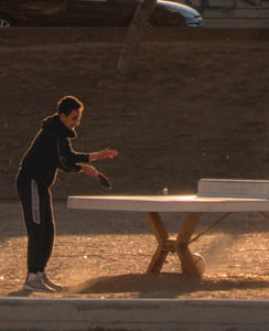 Table de ping-pong en béton pour parc